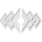 Ekena Millwork Zoe Architectural Grade PVC Ceiling Medallion, 22"W x 14 5/8"H x 3"ID x 6 3/4"C x 1"P, Two-Piece CMP22X14ZE2-03000 - alternate 1